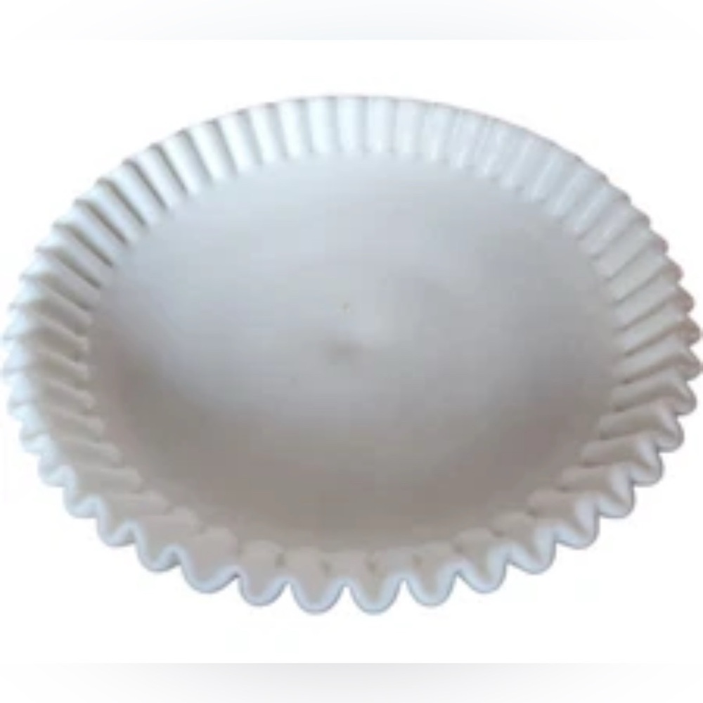 Large vintage mid-century Fenton hobnail milk glass compote mint condition 1960s - Picture 7 of 7